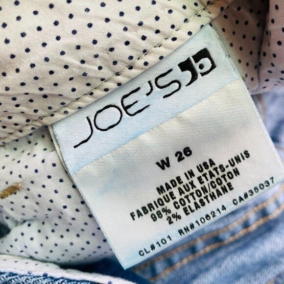 Joe's Jeans Size 26 Medium Wash Honey Crop Straight Leg Jeans Mid Rise - Picture 9 of 9